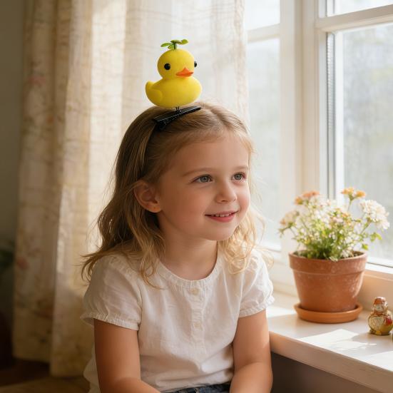 1/2/5Pcs Hair Pin Flocking Cartoon Capibara Chick Duck Decor Spring Design Metal Hair Clips Decorative Holiday Party Hairpins Hair Accessories