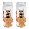 Новые Женские Продажа 3D Принт Крутая Мода Смешные Коты Косплей Повседневная Жизнь История Носки Короткие Носки Искусство Новинка Рождественский Подарок Дропшиппинг