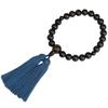 Nishitoya Domestic Prayer Handmade by Kyoto Kyoto Prayer Striped 2 Blue Tiger Eye 22 Headed for Certificate Бусины в комплекте Бусины, мастера, бусины,