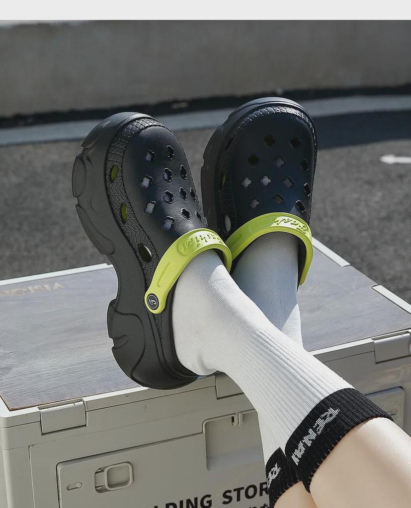 Summer Beach Shoes: Thick-Soled Hole Shoes for Women & Men, Perfect for Indoor and Outdoor Wear