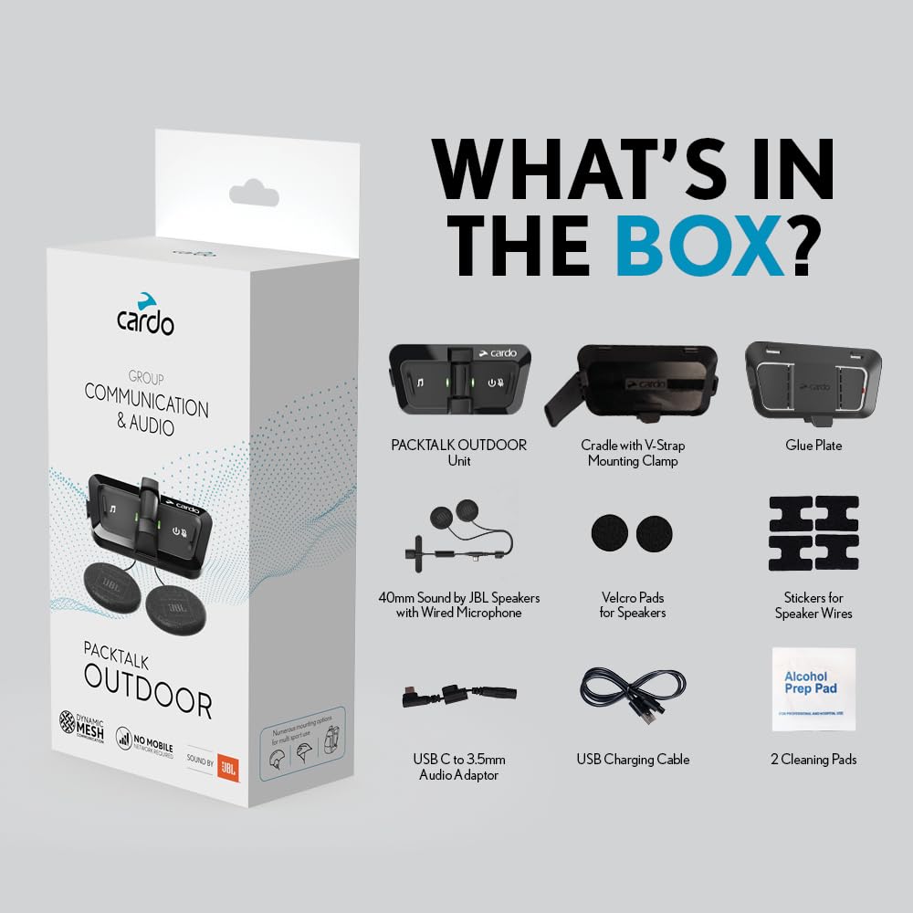 Cardo Income PACKTALK OUTDOOR Pack Talk Outdoor (один предмет, черный)