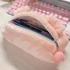 Plush Piggy Pencil Case Girly Cute Large Capacity Pencil Stationery Bag Cosmetic Bag Storage