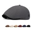 Летний мужской берет тонкий кепка Newsboy британская восьмиугольная кепка