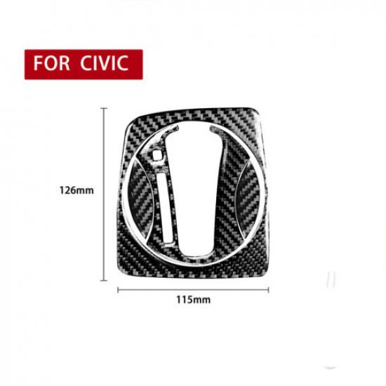 4 шт. Для Honda Civic 8-го поколения 2006-2011 Накладка на панель переключения передач из углеродного волокна