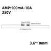 3.6*10MM Fuse 100MA 0.5A 1A 1.5A 1.6A 2A 3A 3.15A 4A 5A 6.3A 8A 10A 15A 3x10 250V Glass Tube Fuse Fast Break With Pin Fuses4