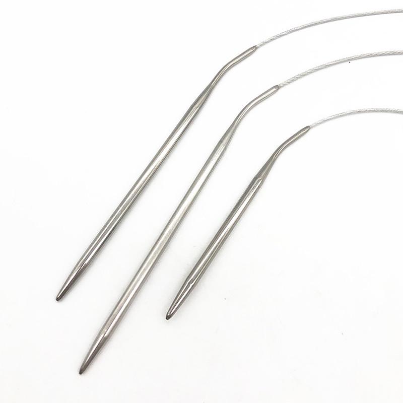 120cm Circular Knitting High Quality Knitting Needles Stainless Steel Crochet Needle Crocheting