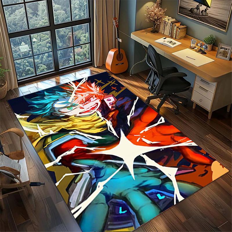 My Hero Academia Non Slip Washable Rug Large Area Carpet Bedroom Gamer Room Home Decor