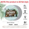 2D Flat, 1pc 7.87x7.87 Inch Round Sign, "Happy Father's Day" Vintage Decorative Plaque, Vintage Fishing-themed Decorative Sign, Suitable for