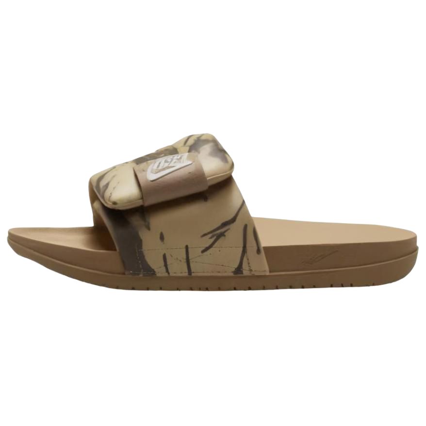 Nike Offcourt Adjust Slide Limestone Olive унисекс кроссовки бежево-оливково-серые цвета морского стекла HF1438-200
