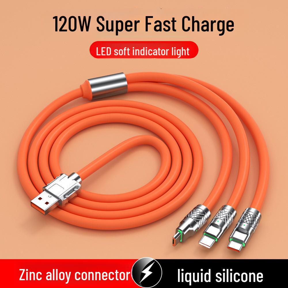 PD27W Двойной Магический 4-в-1 65 Вт Кабель для быстрой зарядки и передачи данных для автомобиля