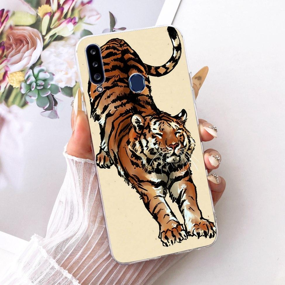 Clear Cover For Samsung A20s Case SM-A207F Cute Fashion Butterfly Funny Painted Casing For Samsung Galaxy A20s SM-A207M SM-A2070