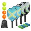 M METERXITY 4 комплекта ракеток для пиклбола, ракетки для пиклбола для начинающих и профессионалов, высококачественная древесина с нескользящей накладкой, 4 предмета, пиклбол