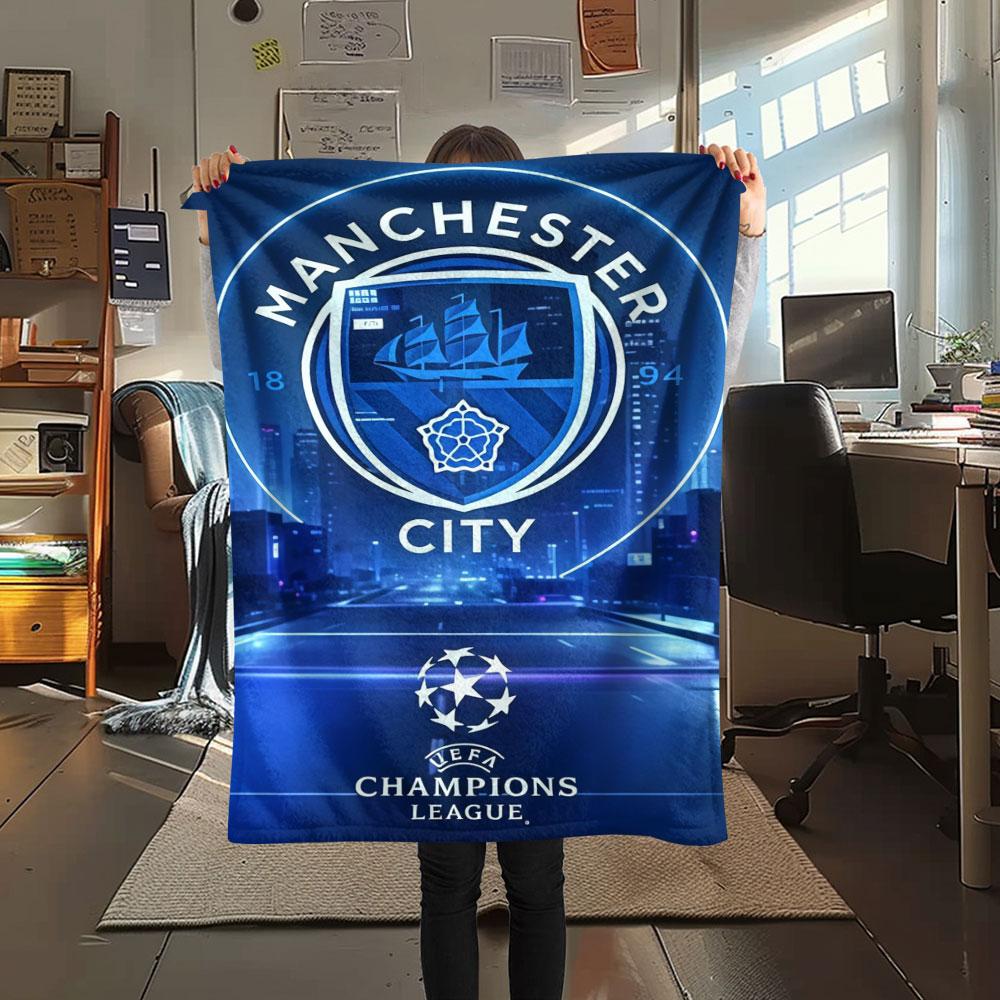 Raw MCFC Passion Blanket, High quality Comfortable for All Seasons, Home Decor, Warmth and Comfort