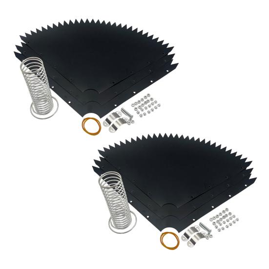 Защита от белок для столба кормушки для птиц Универсальная защита от белок с пружиной 19 дюймов Барьер от белок Останавливает белок для пастушьего крюка Домики для птиц