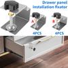4PCS C Clamp Cabinet Drawer Installation Two Ways Cabinet Face Frame Clamps for Installing Drawer Front Panel Cabinet Frame