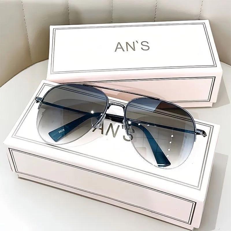 Модные градиентные солнцезащитные очки для мужчин, большие пилотные очки, дизайнерский бренд, антибликовые, Lunette eil Homme UV400