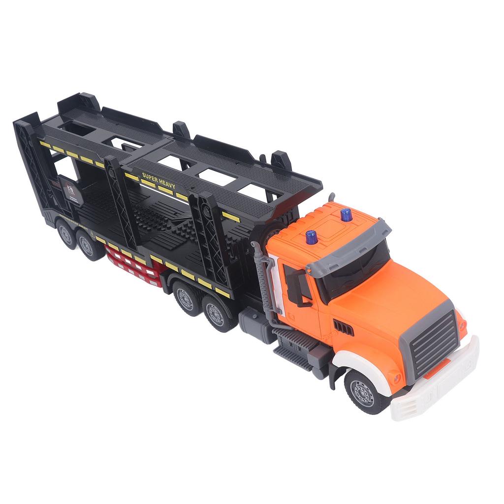RC Truck Trailer Music Light Double Layers High Simulation Remote Control Transport Truck Toy для