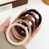 5pcs/set Hair Ties Twisted Knitted Rubber Band Dark Color Basic Elastic Hair Band Durable Ponytail Holder Women Hair Accessories