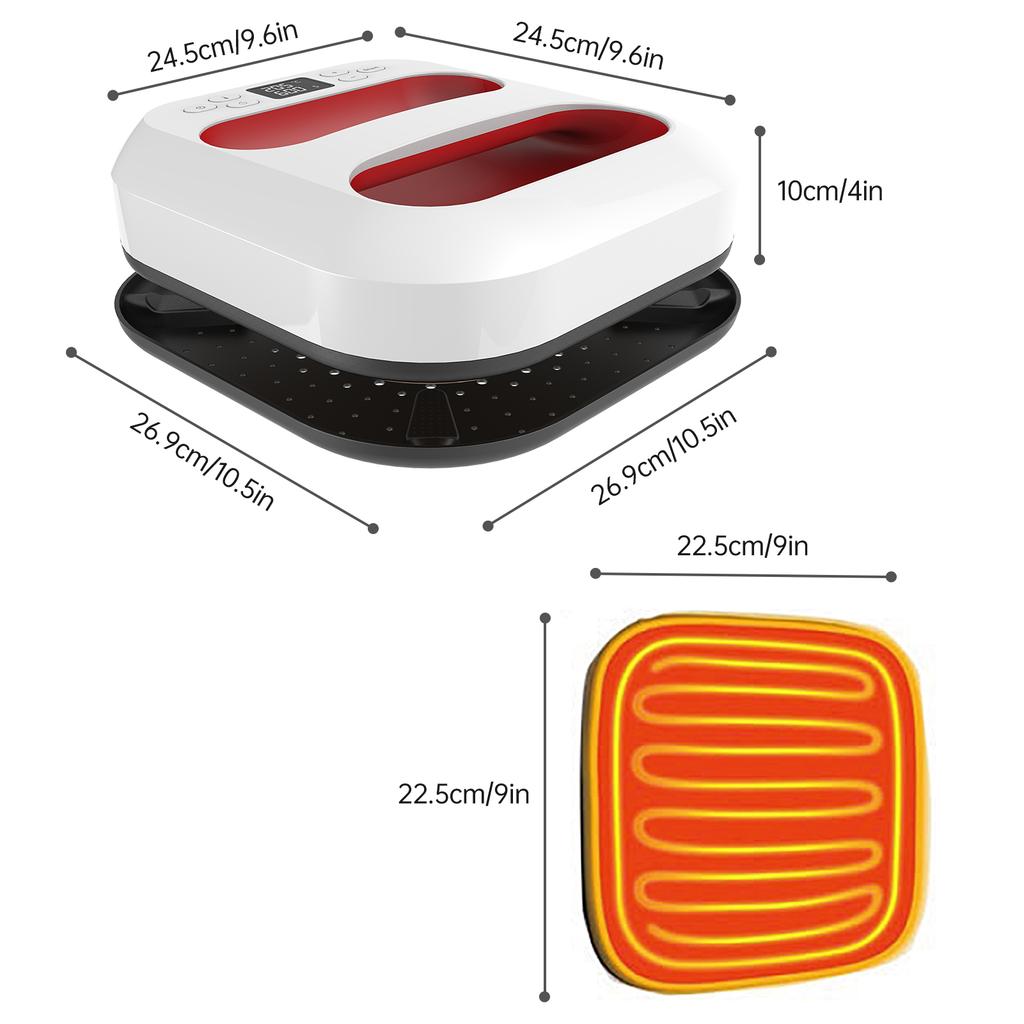 Handheld Heat Press Machine 9''x9'' Iron Press Fast Heat Up Adjustable Temperature and Timer Auto