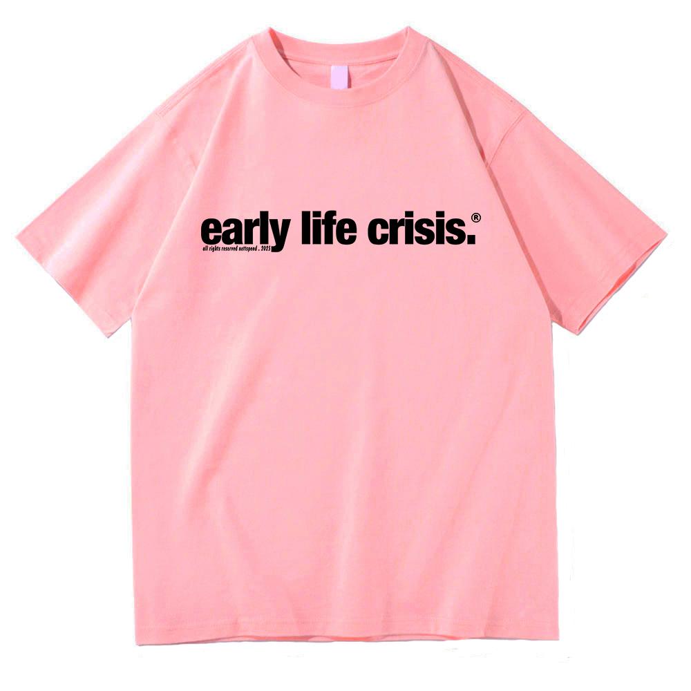 Nettspend Early Life Crisis Same T Shirt 2026Fashion UnisexWomen Clothing Clothes Graphic Tops Hight Quality T Shirts
