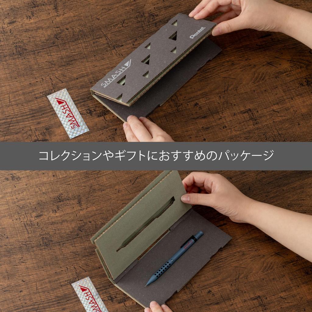 PENTEL Механический карандаш Smash Переиздание Серый Синий Бумажный чехол Специальное издание 0,5 мм Q1005-4ASP