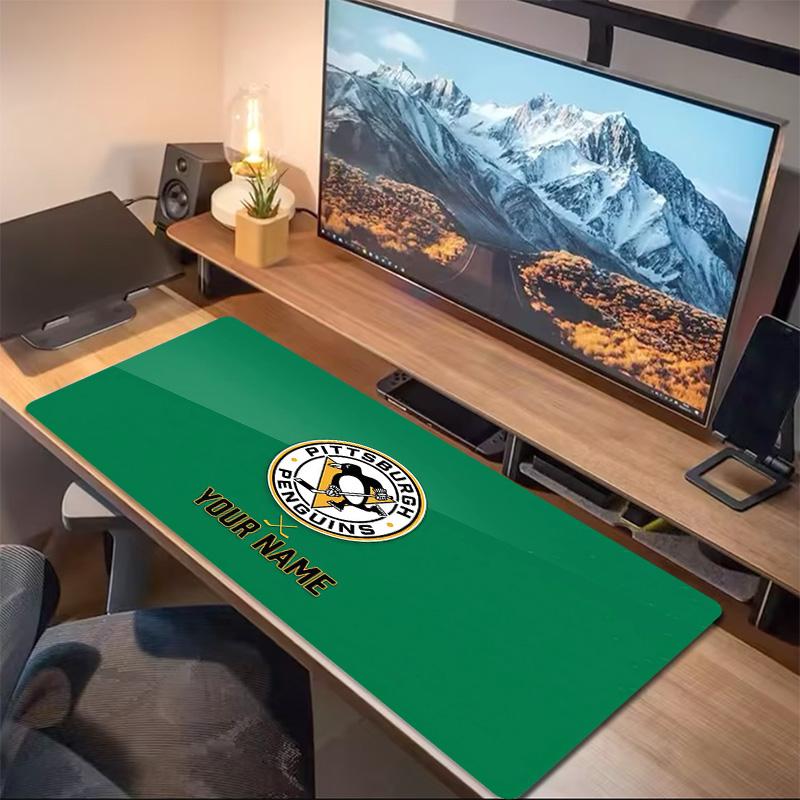 Pittsburgh Penguins Print Cushion Non-slip Laptop Tablet Big Mousepad XXL Mat Mini PC Playmat With Lock edge