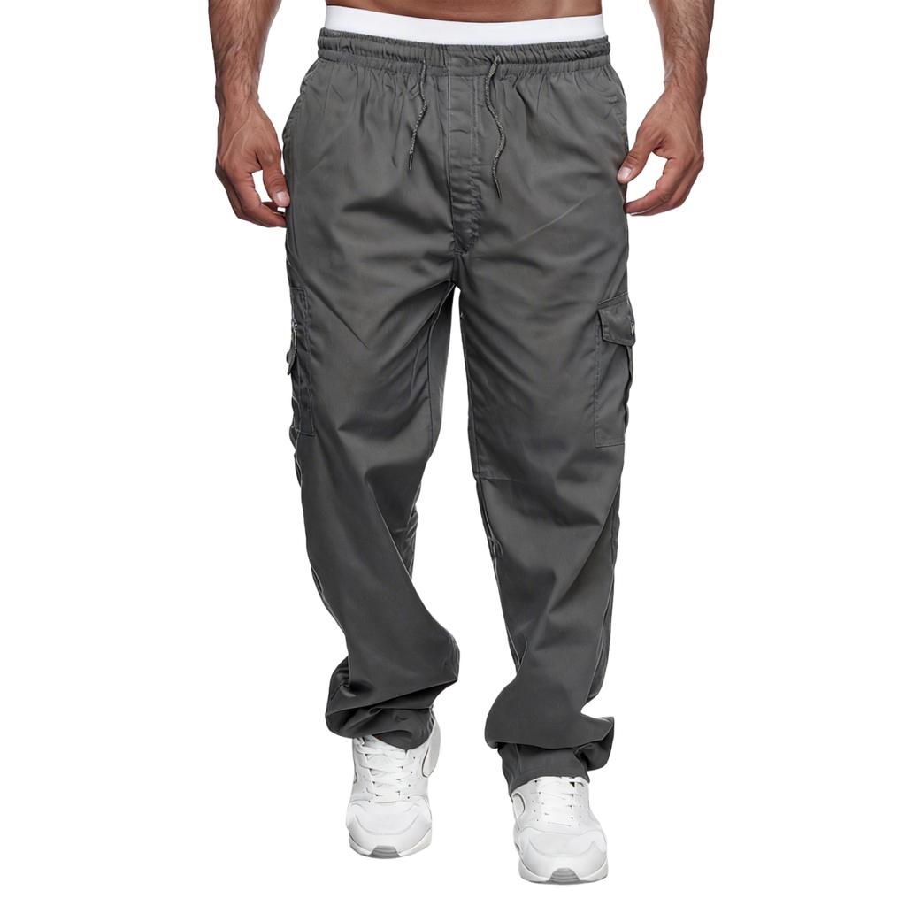 Men's Multi-pocket Wide-leg Work Pants / Outdoor Pants / Fitness Pants