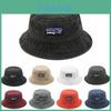 Cotton Bucket Hat With Embroidered Letters For Sun Protection And Casual Wear