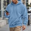 Осень Зима Новая Мода Мужские Пуловеры Толстовки с Длинным Рукавом и Капюшоном Однотонные в Американском Стиле Мужские Толстовки Одежда