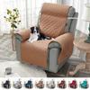 Anti-Dirty Recliner Sofa Cover for Dogs Pets Kid Non-Slip Single Couch Slipcovers Solid Single Armchair Sofa Furniture Protector