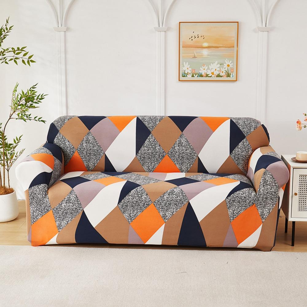 Эластичный диванный чехол с принтом Универсальный тянущийся протектор для дивана Защитник мебели