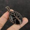 Подвеска из нумита «Дерево жизни», обернутая медной проволокой, ювелирное изделие «Дерево жизни», настоящий драгоценный камень, медное ювелирное изделие, подарок для матери, кулон ручной работы