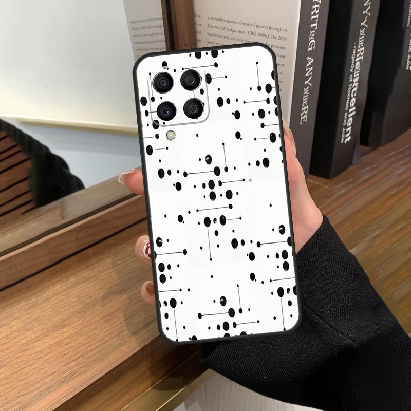 Чехол с принтом в горошек, полосками, абстрактным искусством для Samsung Galaxy M31 M21 M11 M20 M23 M54 M14 M34 M13 M52 M32 M12 M16 M36 M56 M15 M55