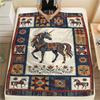 Unicorn Animal Print Flannel Blanket, High quality Comfortable for All Seasons, Home Decor, Warmth and Comfort, Perfect for Christmas Gifts134