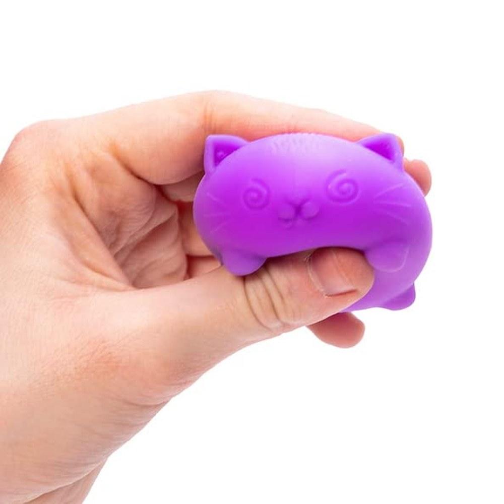 Schylling NeeDoh Teenie Cool Cat Сенсорная игрушка-антистресс 3 мини-шарика 'Groovy Globes' Разные цвета Для детей от 3 лет 1 упаковка