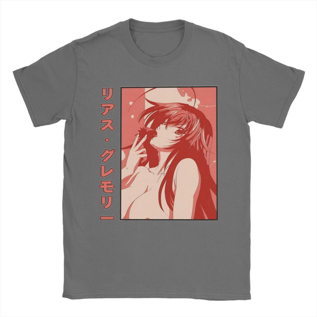 Риас Гремори Delicious Strawberry High School DxD Футболка Мужская Хлопковая Топы Футболки Ретро Круглый Вырез Короткий Рукав