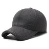 Men's Cap Autumn Winter Warm Cap Middle-aged Thick Cotton Cap Outdoor Ear Protection Baseball Cap