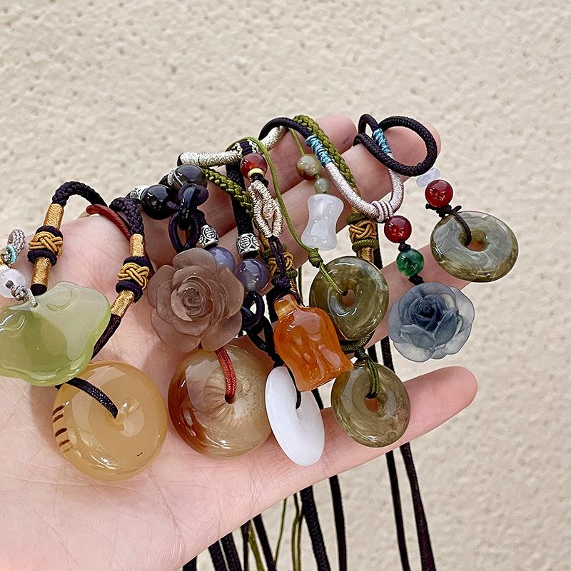 New Chinese Style Beaded Butterfly Necklace with a New High-end Design Niche Sweater Chain, Women's Summer Collarbone Chain