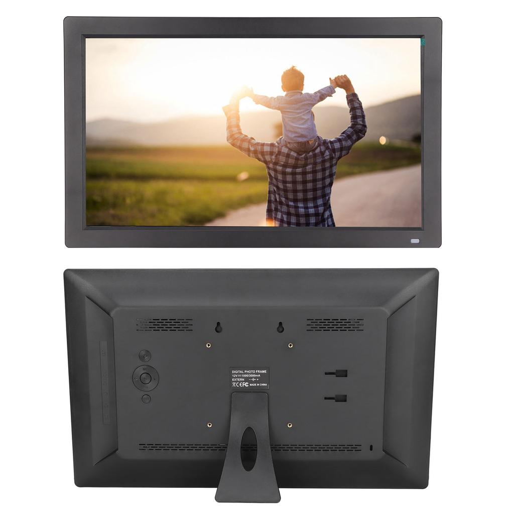 18,5-дюймовая цифровая фоторамка 1080P портативная HD рекламная машина для дома черная