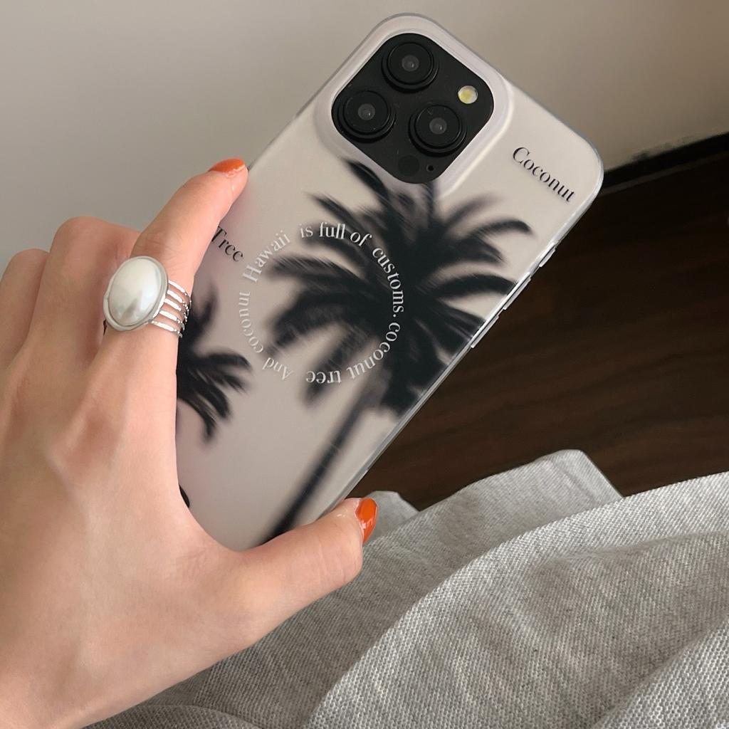 Чехол для iPhone 15 Pro с рисунком кокосовой пальмы, IMD TPU