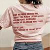 Dear Person Behind Me Love Like Jesus T-shirt Women 100% Cotton Funny Tumblr Casual Fashion Quote Hipster Unisex Tee Top Tshirt