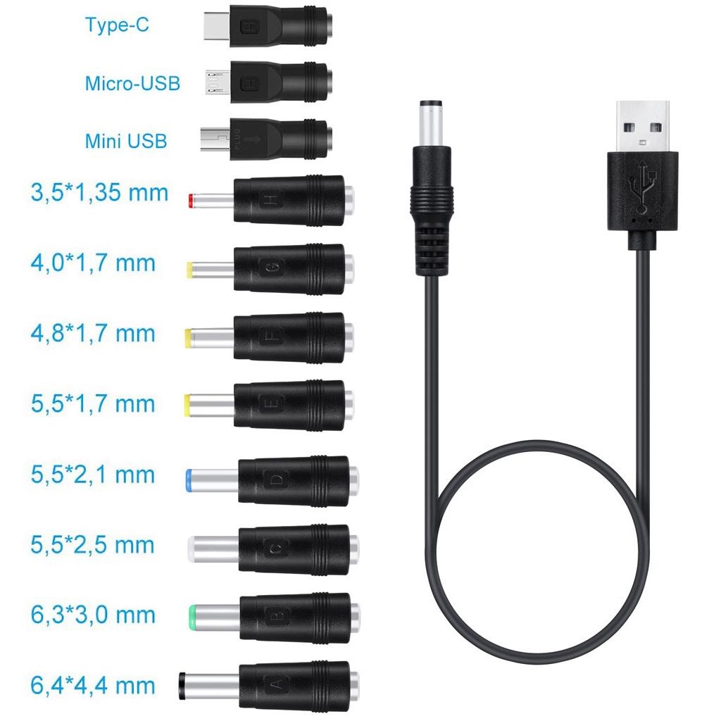 Зарядный шнур с разъемом Type C Micro USB для мобильного телефона, вентилятора, динамика, роутера, светодиодной лампы, USB
