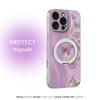 Двухцветный чехол-подставка "Бабочка" для iPhone 16 Pro, прочный магнитный чехол темно-фиолетового цвета