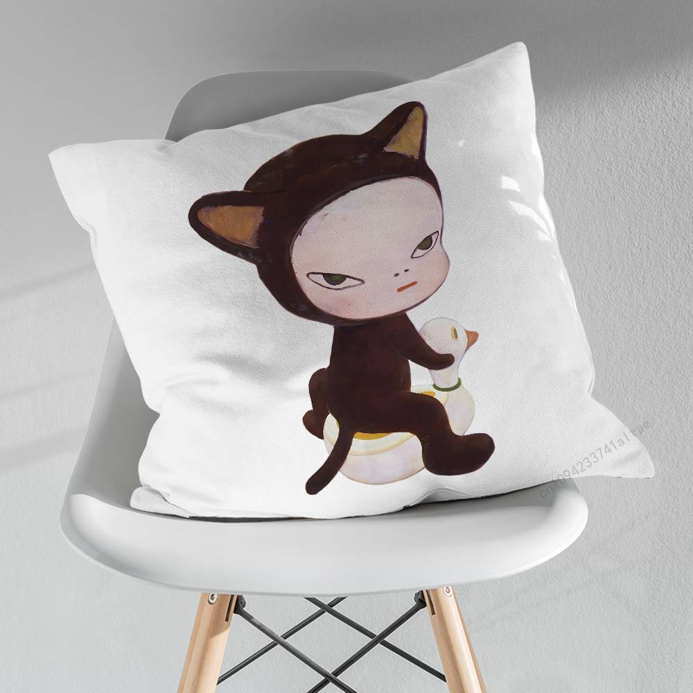 Cute Art YYoshitomo NNara Pillow Case For 30x30cm45x45cm55x55cm For Home Bedroom Decoration And Protector