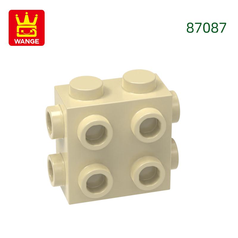 Non-Toxic 73Pcs/Lot 87087 4 Sides 4 Holes Building Blocks Moc Accessories Compatible With Bricks Diy Children Toy Gift
