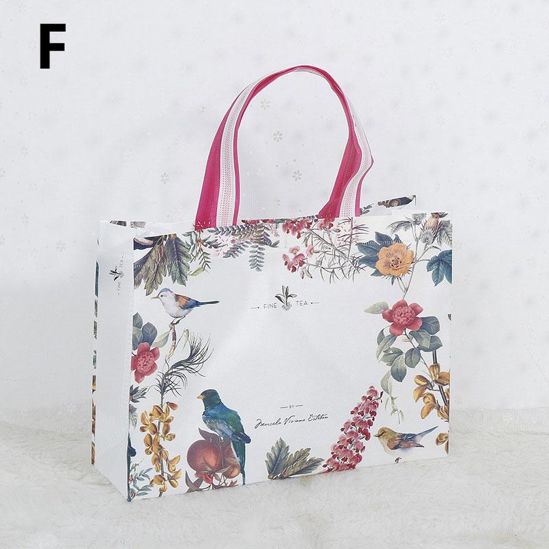 1PC Large Capacity Reusable Eco Grocery Bag Non-Woven Waterproof Fabric Foldable Tote