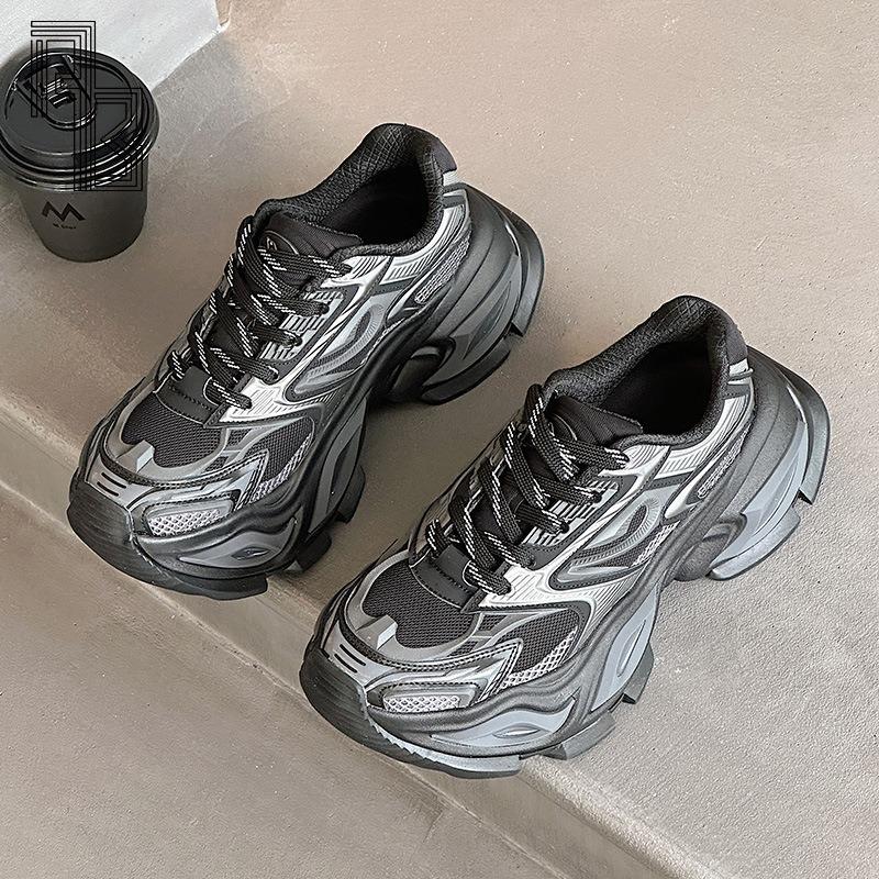 Женская спортивная и повседневная обувь, Новая универсальная мужская обувь, Дышащая и увеличивающая рост, Парная обувь для папы