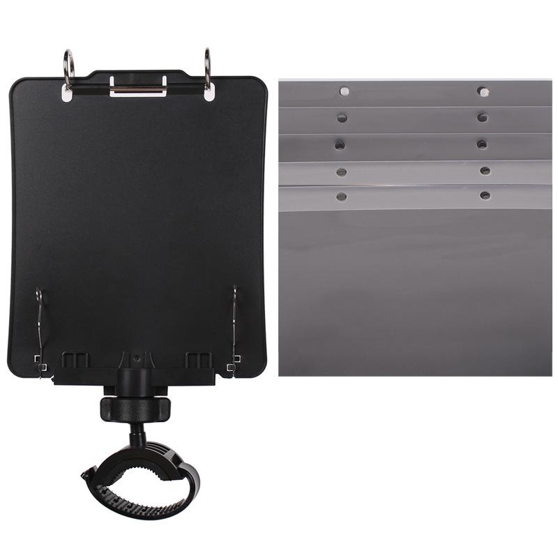 Portable Black Trumpet Marching Lyre Music Clip Stand