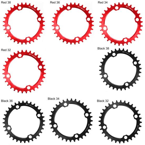 32T/34T/36T/38T 104BCD Велосипедная круглая звезда Narrow Wide для MTB
