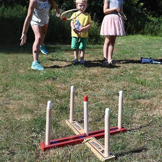 Набор для метания колец из пеньковой веревки на открытом воздухе стимулирует потенциальный дух командной работы способствует развитию координации игры